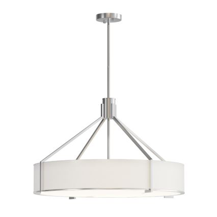 Open Design OR85655 - Luster na tyči DORETTO 6×E27/15W/230V priemer 70 cm matný chróm/biela