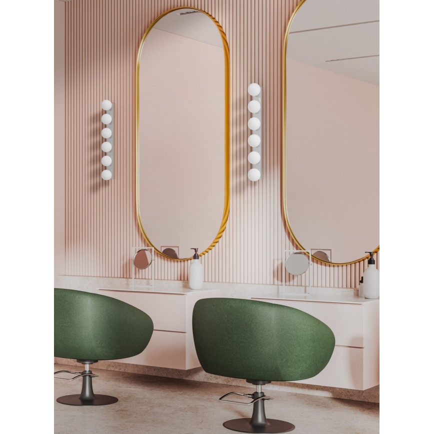 Open Design OR85693 - Kúpeľňové nástenné svietidlo MERINO 6xG9/8W/230V 61 cm IP44 lesklý chróm