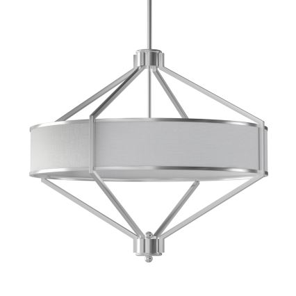 Open Design OR85822 - Luster na tyči ZUNDO 4xE27/15W/230V matný chróm/biela