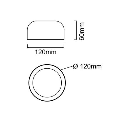 Open Design OR85884 - LED Stropné svietidlo CEDRONE LED/8W/230V 3000/4500/6500K pr. 12 cm biela