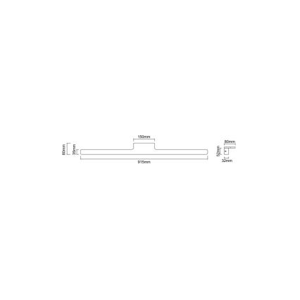 Open Design OR86157 - LED osvetlenie zrkadla do kúpeľne LUCE LED/12W/230V 3000/4500/6500K 91,5 cm IP44 lesklý chróm