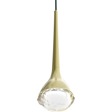 Open Design OR86171 - LED luster na lanku CRIMA LED/7W/230V mosadz