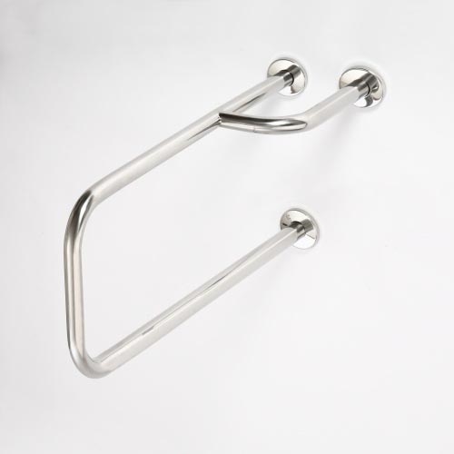 Oporné madlo 23,5x38 cm nerez/strieborné