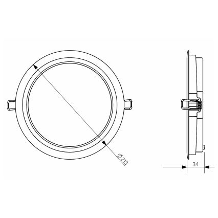 Opple 26662 - LED Kúpeľňové podhľadové svietidlo DOWNLIGHT LED/24W/230V IP44