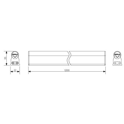 Opple 26824 - LED  Podlinkové svietidlo BATTEN LED/18W/230V