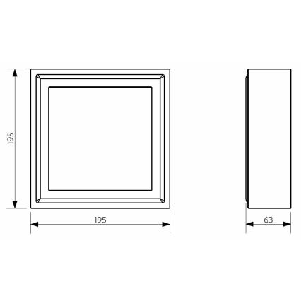 Opple 26938 - LED Stropné svietidlo 2v1 PALLAS LED/11W/230V