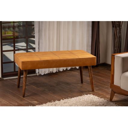 Oranžový taburet VITO 46x92 cm