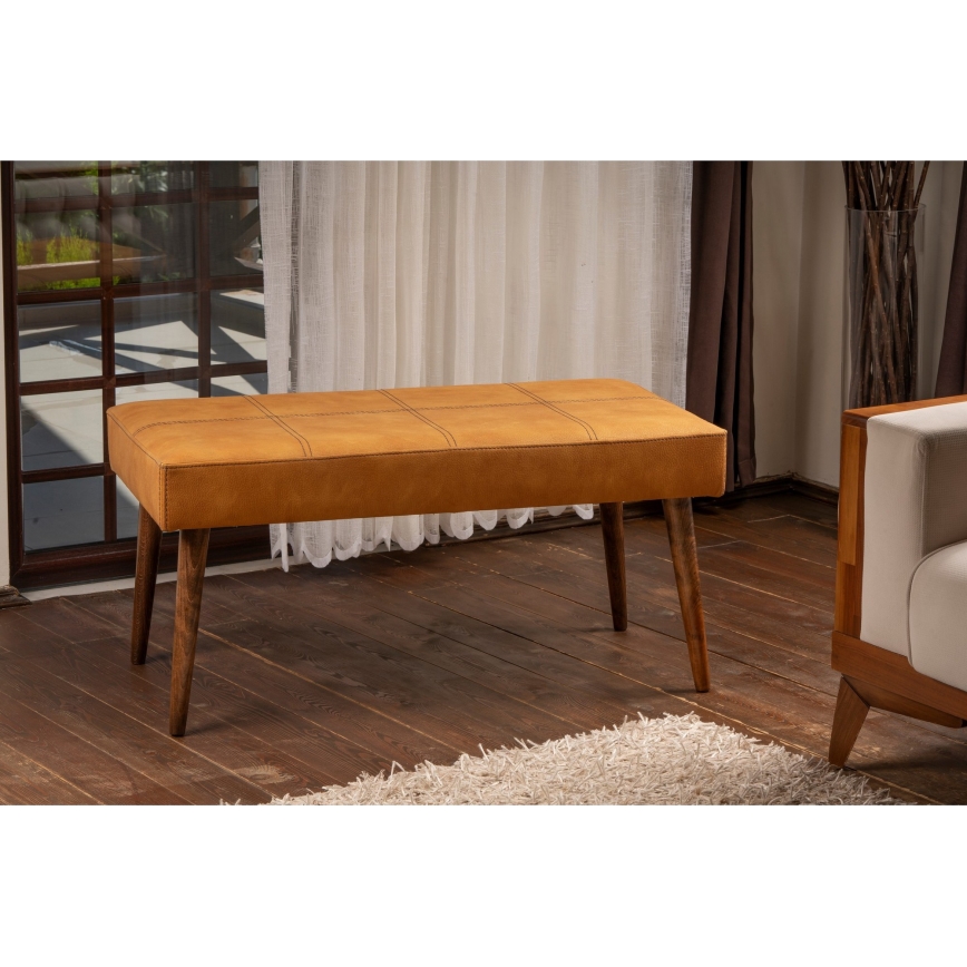 Oranžový taburet VITO 46x92 cm