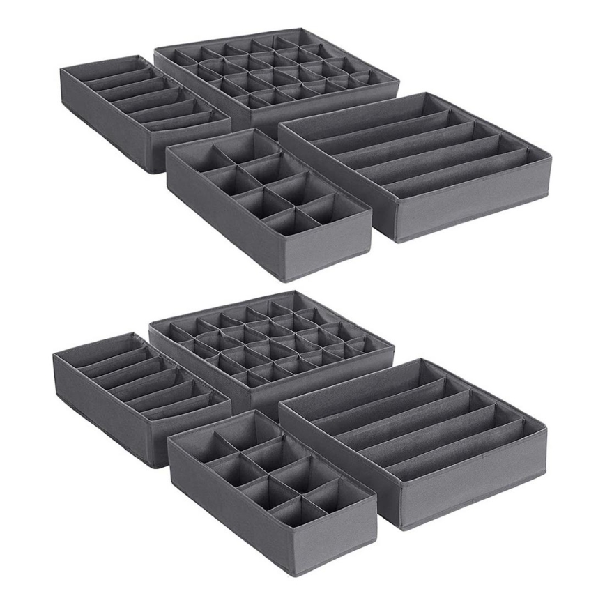 Organizér do zásuvky na bielizeň GRANT sivý