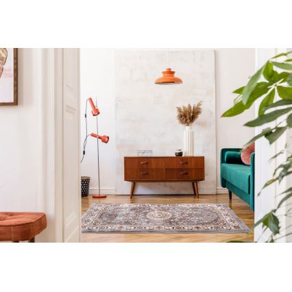 Orientálny koberec DUBAI 80x150 cm 2300 g/m2 pestrofarebný/šedý