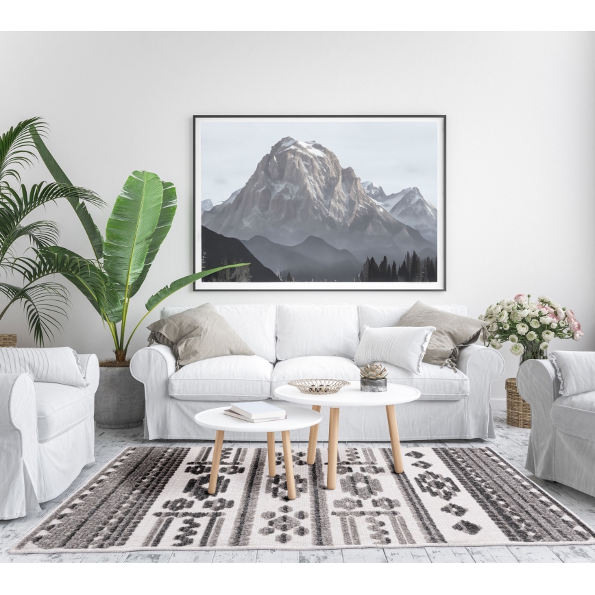 Orientálny koberec NEPAL 120x180 cm šedá/biela