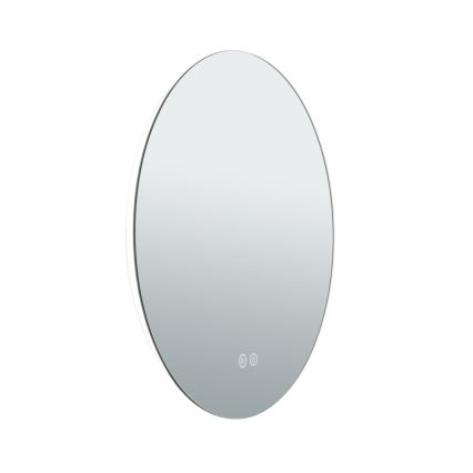 LED Kúpeľňové vyhrievané nástenné zrkadlo s podsvietením FOCUS LED/18W/230V 3000/4200/6000K pr. 45 cm IP44