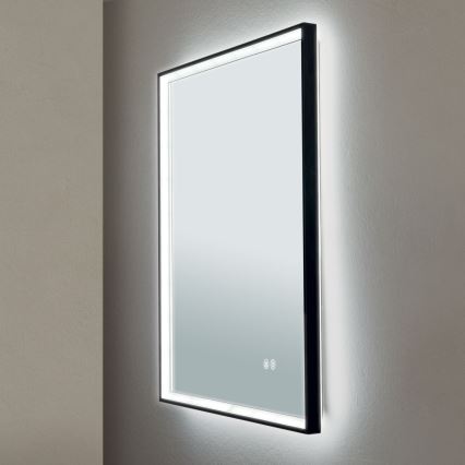 LED Kúpeľňové vyhrievané nástenné zrkadlo s podsvietením FRAME LED/48W/230V 3000/4000/6000K 60x45 cm IP44