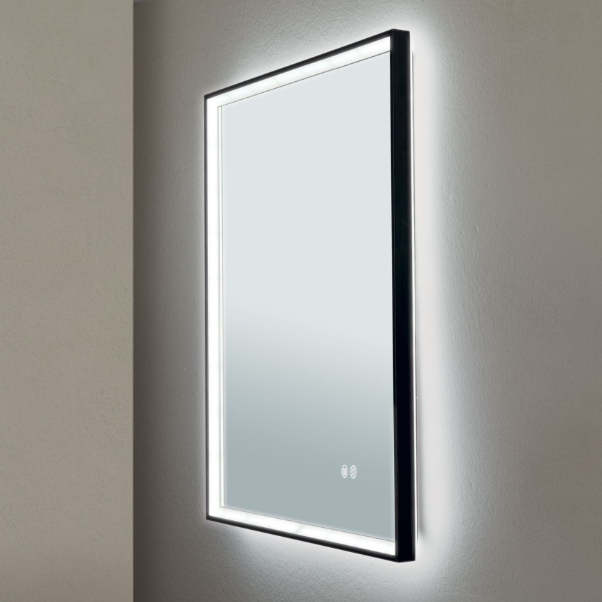 LED Kúpeľňové vyhrievané nástenné zrkadlo s podsvietením FRAME LED/48W/230V 3000/4000/6000K 60x45 cm IP44