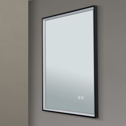 LED Kúpeľňové vyhrievané nástenné zrkadlo s podsvietením FRAME LED/48W/230V 3000/4000/6000K 60x45 cm IP44