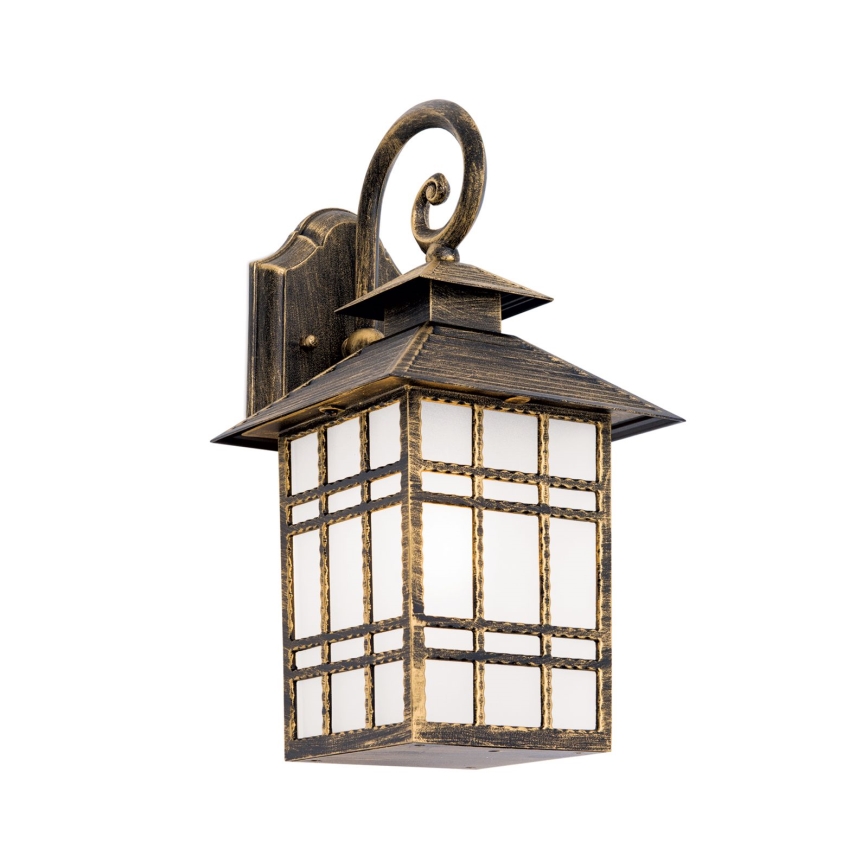 Vonkajšia nástenná lampa KIKO 1xE27/11W/230V IP44 bronz/patina