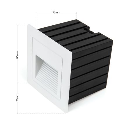 LED Vstavané svietidlo LORO LED/2W/230V IP65 biela