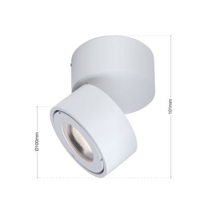 LED Stmievateľné kúpeľňové bodové svietidlo HARVEY LED/15W/230V IP65 biela