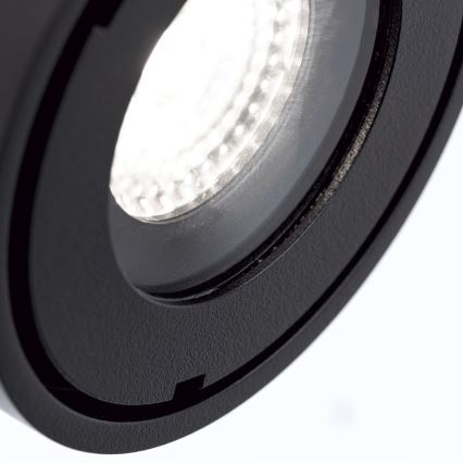 LED Stmievateľné kúpeľňové bodové svietidlo HARVEY LED/15W/230V IP65 čierna