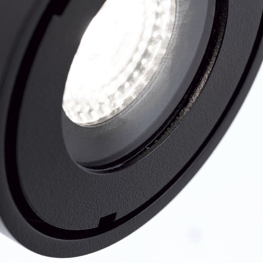 LED Stmievateľné kúpeľňové bodové svietidlo HARVEY LED/15W/230V IP65 čierna