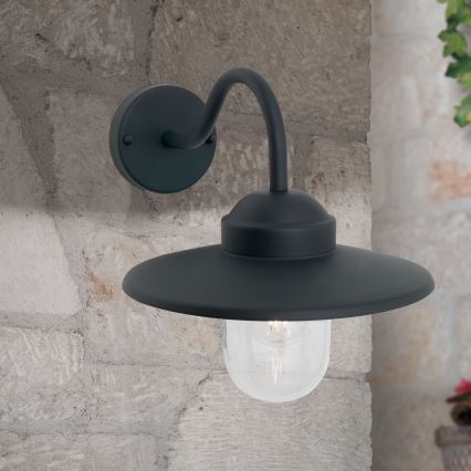 Vonkajšia nástenná lampa EDWARD 1xE27/60W/230V IP44 čierna