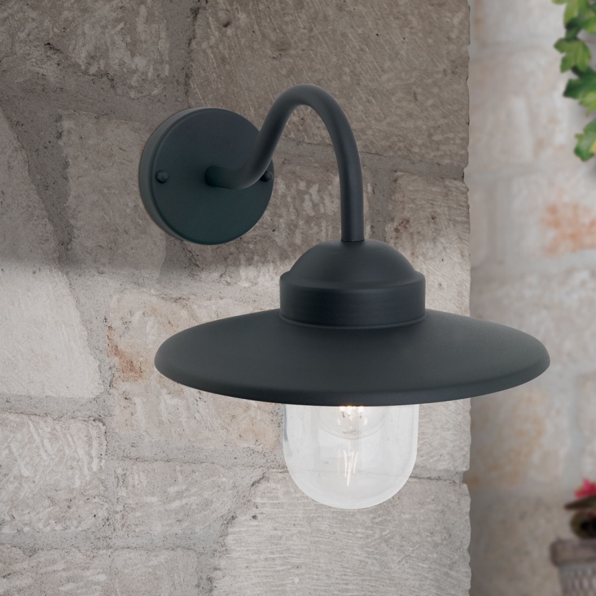 Vonkajšia nástenná lampa EDWARD 1xE27/60W/230V IP44 čierna