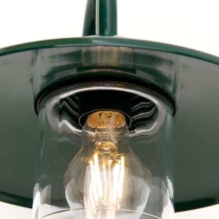 Vonkajšia nástenná lampa EDWARD 1xE27/60W/230V IP44 zelená
