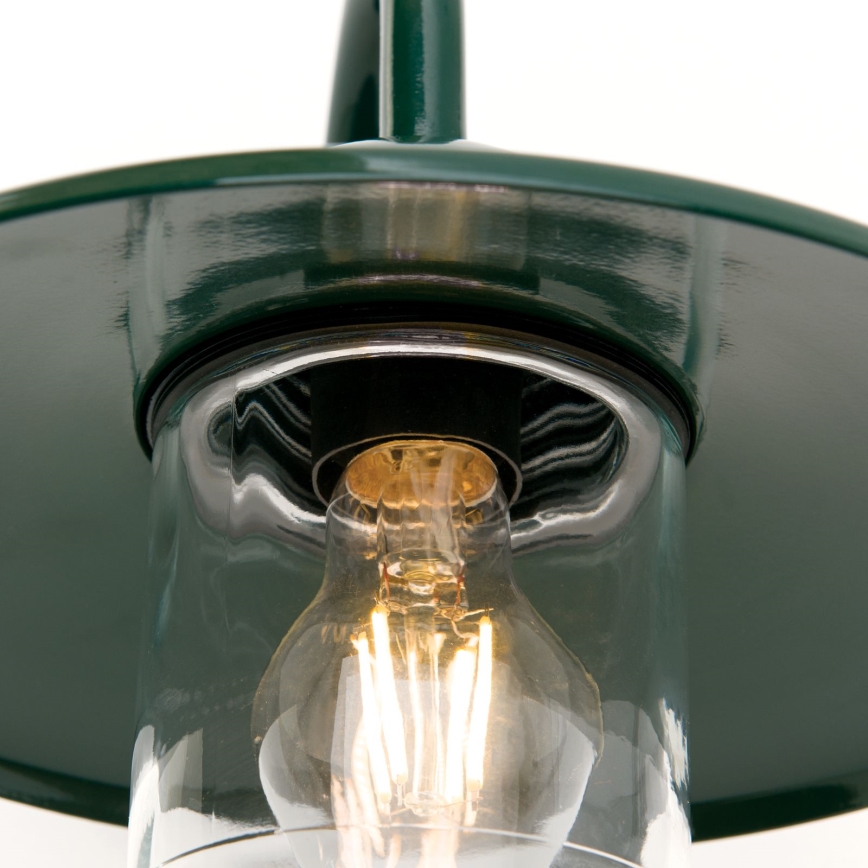 Vonkajšia nástenná lampa EDWARD 1xE27/60W/230V IP44 zelená