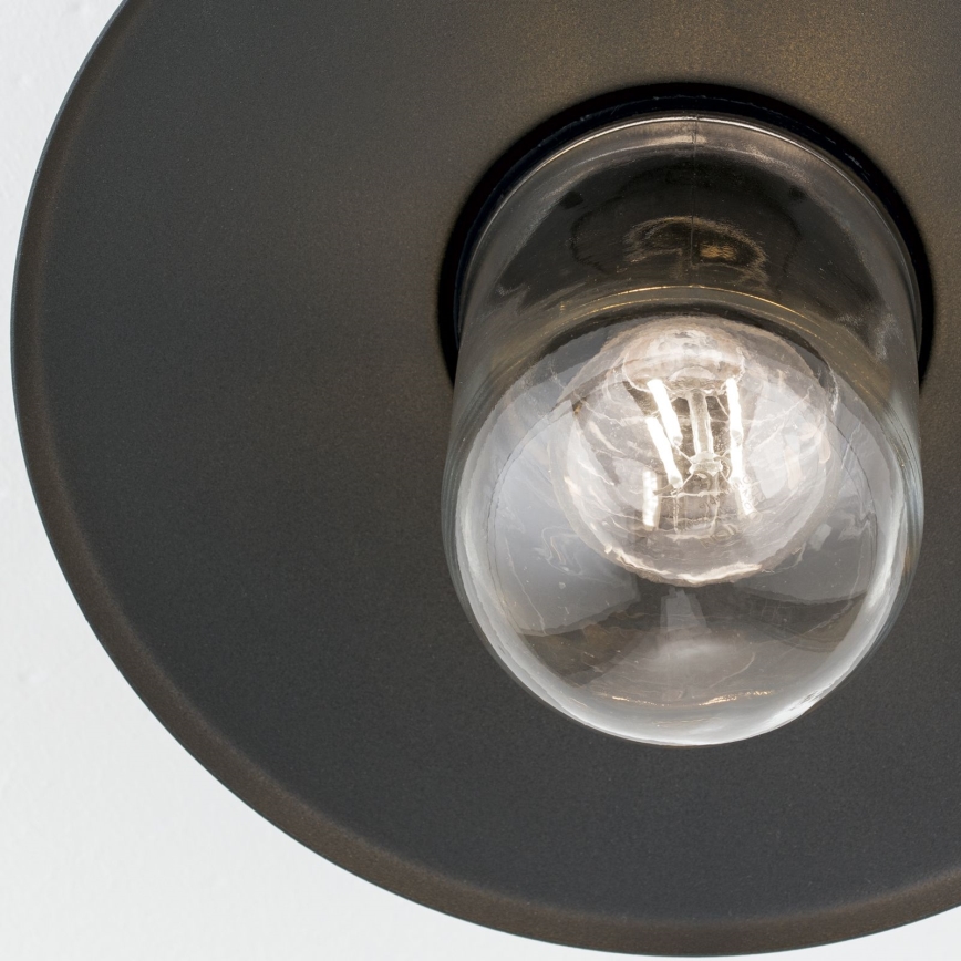 Vonkajší prisadený luster EDWARD 1xE27/60W/230V IP44 čierna