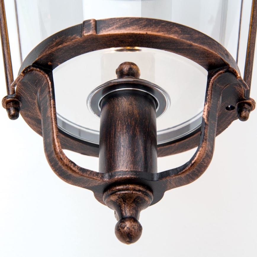 Vonkajšia nástenná lampa KENZO 1xE27/100W/230V IP44 bronz/patina