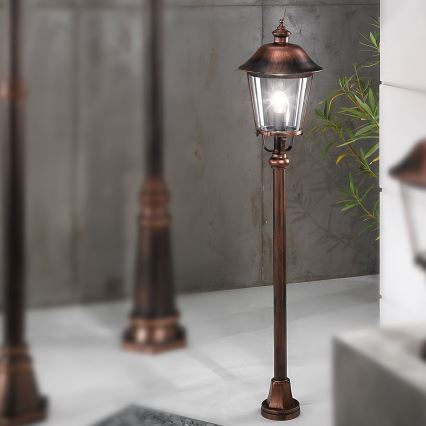 Vonkajšia lampa KENZO 1xE27/100W/230V IP44 bronz/patina