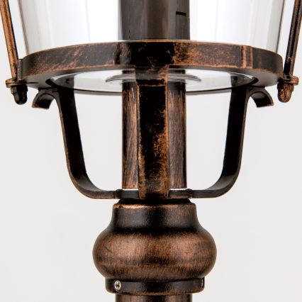 Vonkajšia lampa KENZO 1xE27/100W/230V IP44 bronz/patina