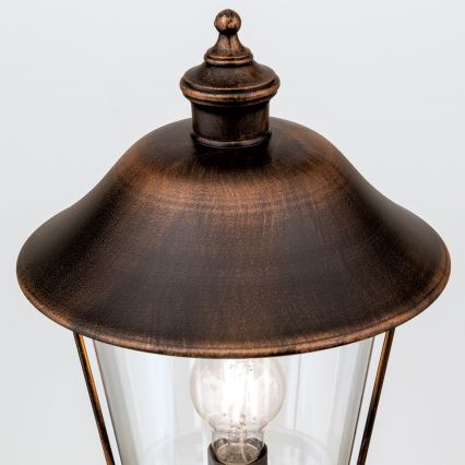 Vonkajšia lampa KENZO 1xE27/100W/230V IP44 bronz/patina