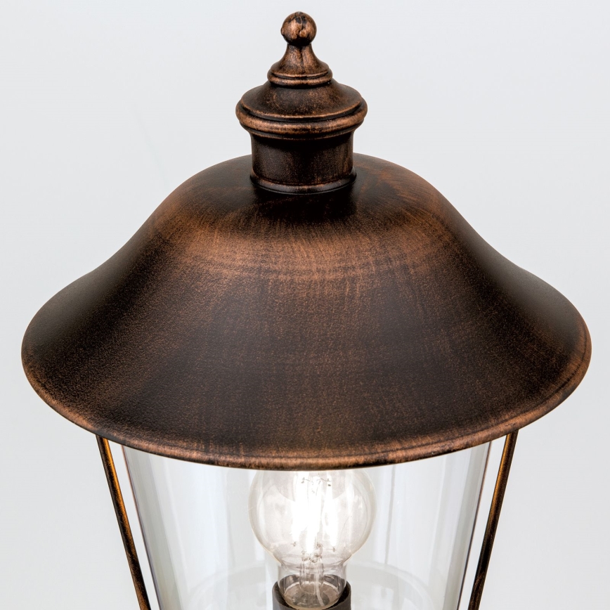 Vonkajšia lampa KENZO 1xE27/100W/230V IP44 bronz/patina