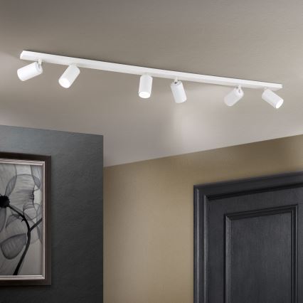 Bodové svietidlo SEAN 6xGU10/13W/230V biela