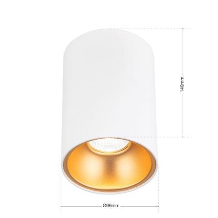 Bodové svietidlo STARLIGHT 1xGU10/50W/230V biela/zlatá