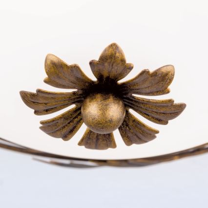 Stropné svietidlo FLEUR 2xE27/60W/230V pr. 40 cm bronz