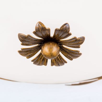 Stropné svietidlo FLEUR 3xE27/60W/230V pr. 50 cm bronz