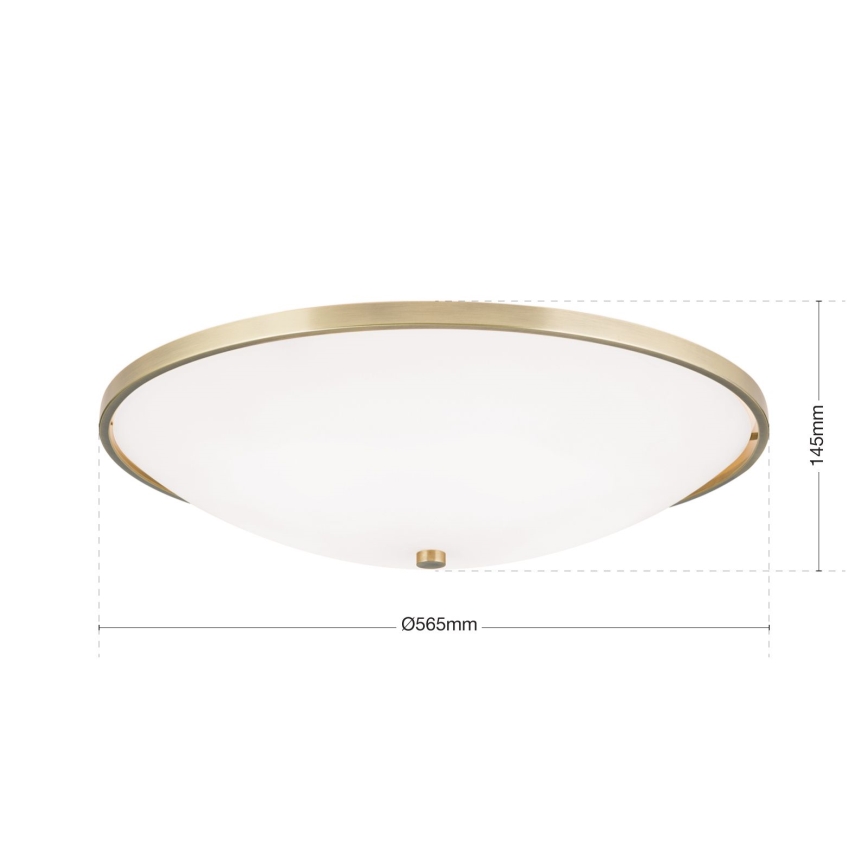 Stropné svietidlo AIDA 5xE27/60W/230V pr. 56,5 cm mosadz