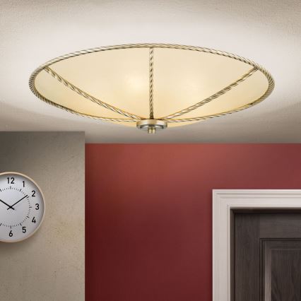 Stropné svietidlo MAURO 5xE27/60W/230V pr. 56 cm bronz