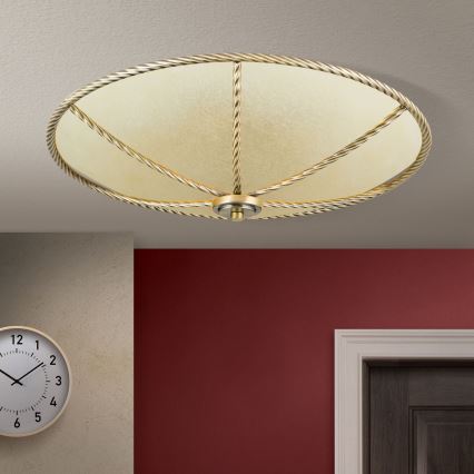 Stropné svietidlo MAURO 5xE27/60W/230V pr. 56 cm bronz