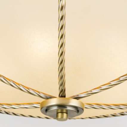 Stropné svietidlo MAURO 5xE27/60W/230V pr. 56 cm bronz