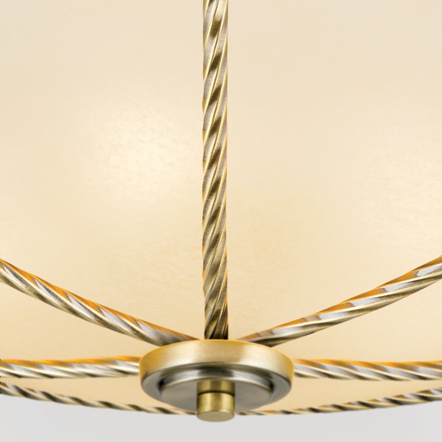 Stropné svietidlo MAURO 5xE27/60W/230V pr. 56 cm bronz