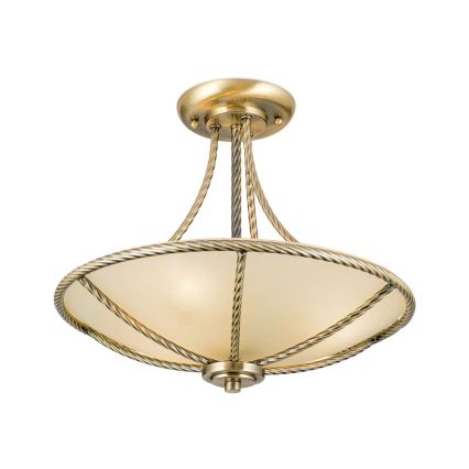 Luster na tyči MAURO 3xE27/60W/230V pr. 42 cm bronz