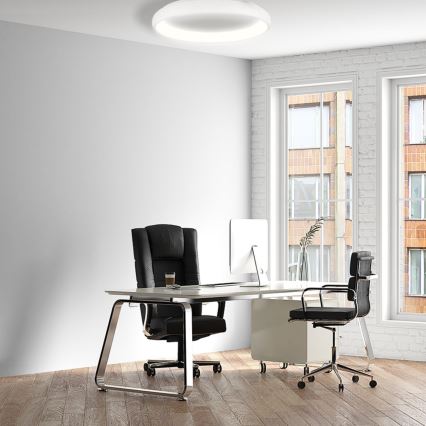 LED Stmievateľné stropné svietidlo VENUS LED/50W/230V pr. 61 cm biela