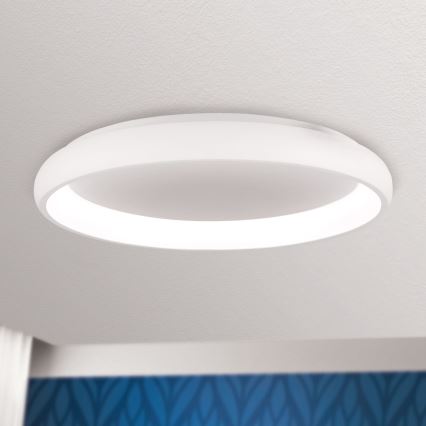 LED Stmievateľné stropné svietidlo VENUS LED/50W/230V pr. 61 cm biela