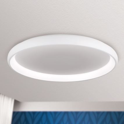LED Stmievateľné stropné svietidlo VENUS LED/85W/230V pr. 81 cm biela