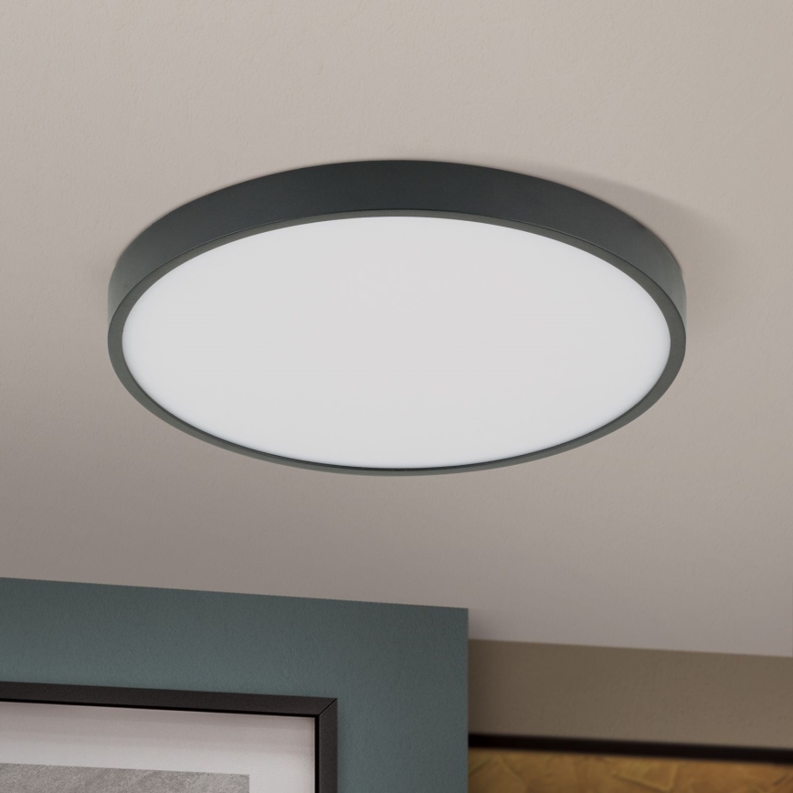LED Stropné svietidlo BULLY LED/28W/230V pr. 28 cm čierna