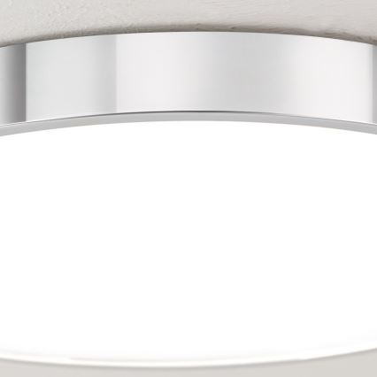 LED Stropné svietidlo BULLY LED/28W/230V pr. 28 cm lesklý chróm