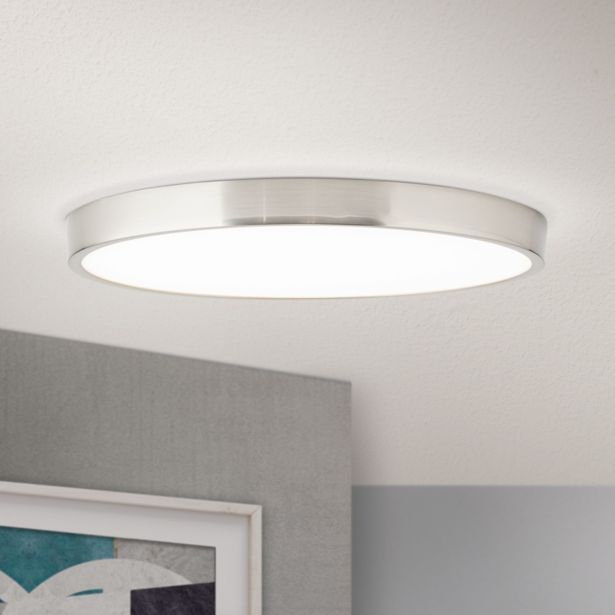 LED Stropné svietidlo BULLY LED/28W/230V pr. 28 cm matný chróm
